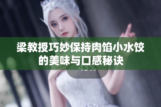 梁教授巧妙保持肉馅小水饺的美味与口感秘诀