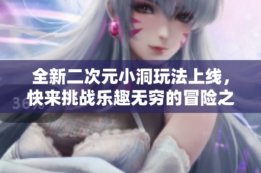 全新二次元小洞玩法上线，快来挑战乐趣无穷的冒险之旅
