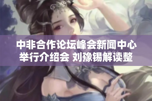 中非合作论坛峰会新闻中心举行介绍会 刘豫锡解读整体情况
