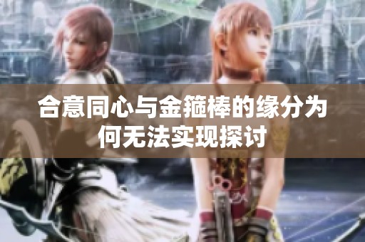 合意同心与金箍棒的缘分为何无法实现探讨