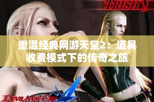 重温经典网游天堂2：道具收费模式下的传奇之旅