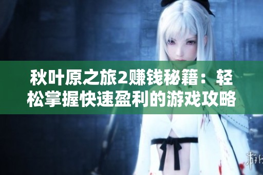 秋叶原之旅2赚钱秘籍：轻松掌握快速盈利的游戏攻略指南