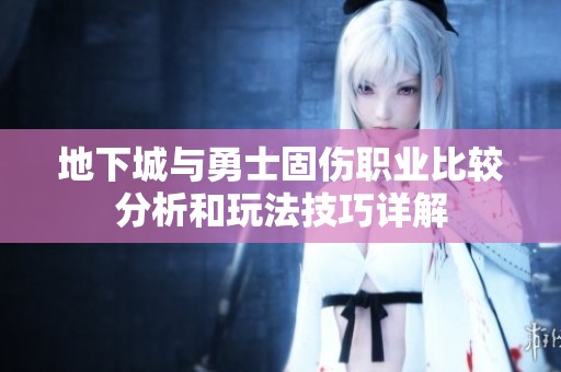 地下城与勇士固伤职业比较分析和玩法技巧详解