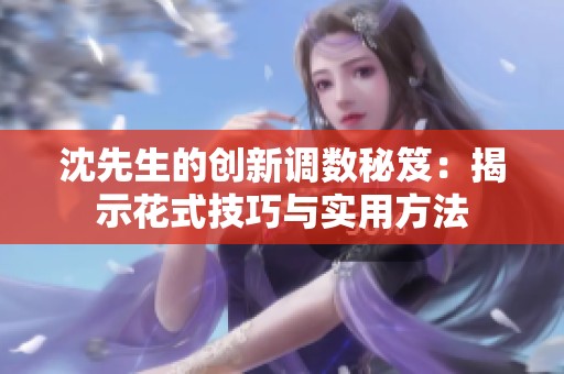沈先生的创新调数秘笈：揭示花式技巧与实用方法