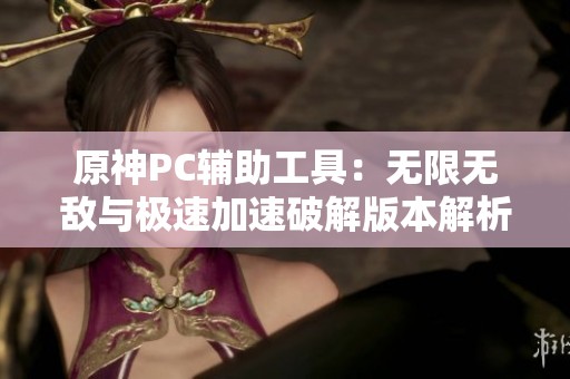 原神PC辅助工具：无限无敌与极速加速破解版本解析