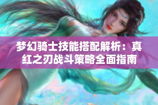 梦幻骑士技能搭配解析：真红之刃战斗策略全面指南
