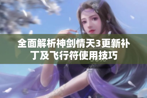 全面解析神剑情天3更新补丁及飞行符使用技巧
