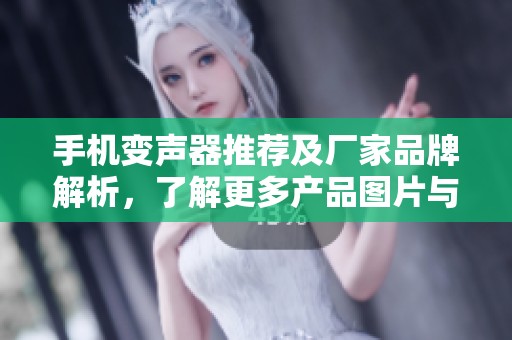 手机变声器推荐及厂家品牌解析，了解更多产品图片与热销信息