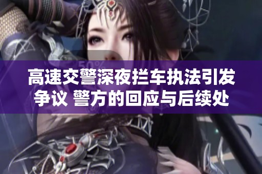 高速交警深夜拦车执法引发争议 警方的回应与后续处理措施解析
