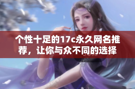 个性十足的17c永久网名推荐，让你与众不同的选择