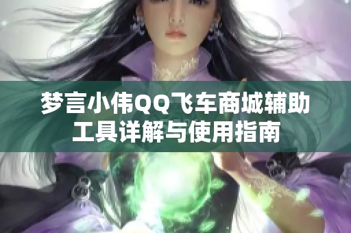 梦言小伟QQ飞车商城辅助工具详解与使用指南