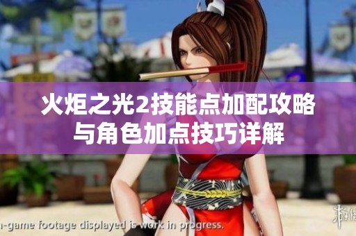 火炬之光2技能点加配攻略与角色加点技巧详解