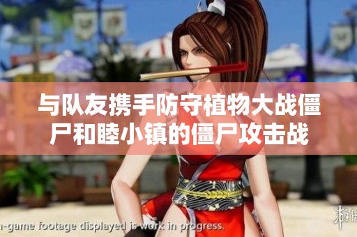 与队友携手防守植物大战僵尸和睦小镇的僵尸攻击战