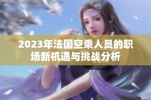 2023年法国空乘人员的职场新机遇与挑战分析