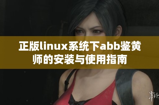 正版linux系统下abb鉴黄师的安装与使用指南