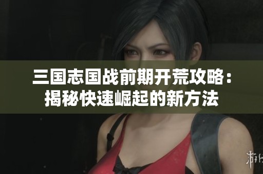 三国志国战前期开荒攻略：揭秘快速崛起的新方法