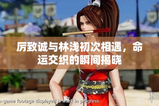 厉致诚与林浅初次相遇，命运交织的瞬间揭晓
