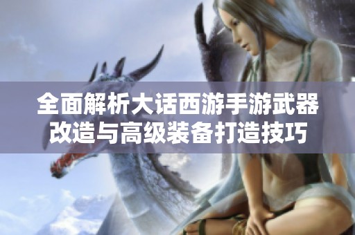 全面解析大话西游手游武器改造与高级装备打造技巧