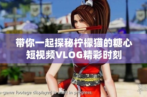 带你一起探秘柠檬猫的糖心短视频VLOG精彩时刻