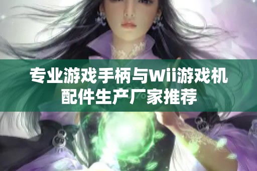 专业游戏手柄与Wii游戏机配件生产厂家推荐