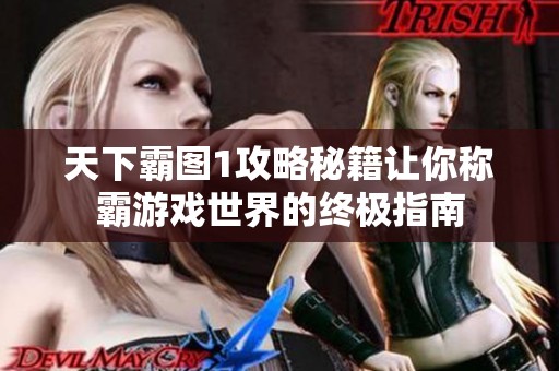 天下霸图1攻略秘籍让你称霸游戏世界的终极指南
