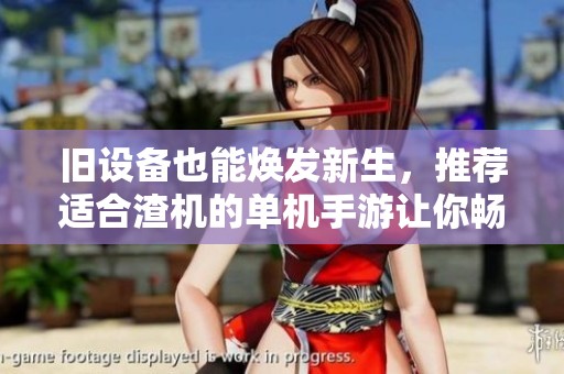 旧设备也能焕发新生，推荐适合渣机的单机手游让你畅玩无阻