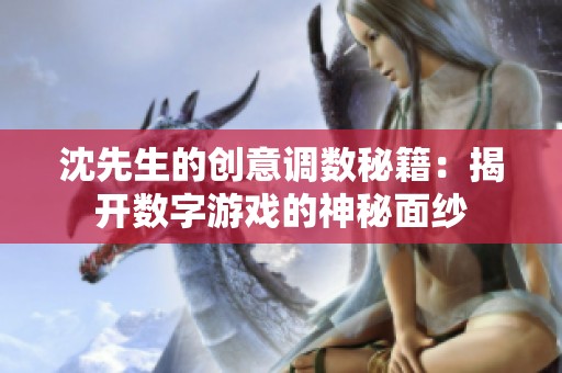 沈先生的创意调数秘籍：揭开数字游戏的神秘面纱