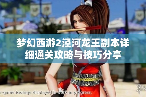 梦幻西游2泾河龙王副本详细通关攻略与技巧分享