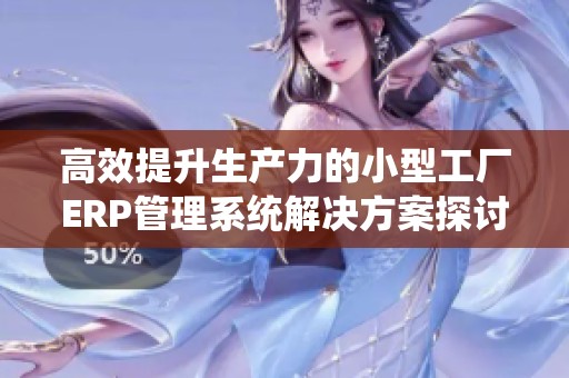 高效提升生产力的小型工厂ERP管理系统解决方案探讨