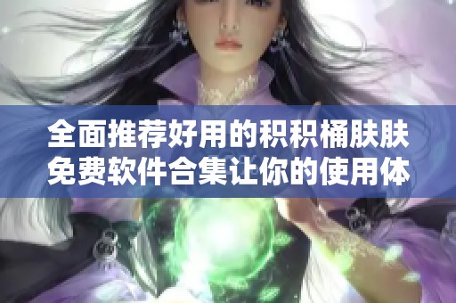 全面推荐好用的积积桶肤肤免费软件合集让你的使用体验更佳