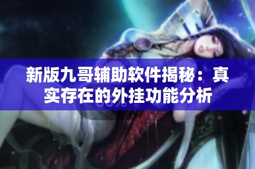 新版九哥辅助软件揭秘：真实存在的外挂功能分析