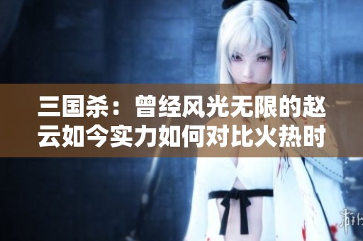 三国杀：曾经风光无限的赵云如今实力如何对比火热时期