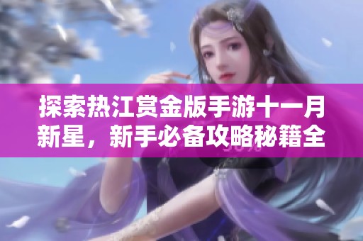 探索热江赏金版手游十一月新星，新手必备攻略秘籍全面解析