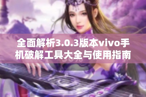 全面解析3.0.3版本vivo手机破解工具大全与使用指南