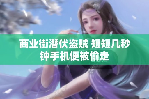 商业街潜伏盗贼 短短几秒钟手机便被偷走