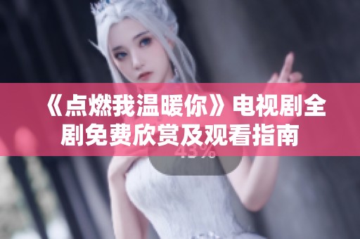《点燃我温暖你》电视剧全剧免费欣赏及观看指南