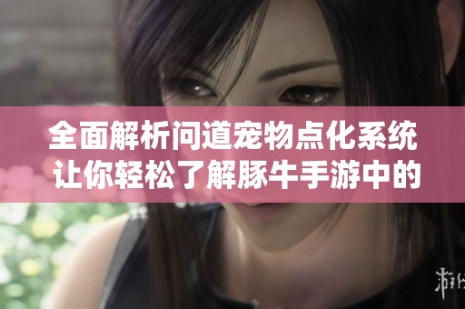 全面解析问道宠物点化系统 让你轻松了解豚牛手游中的宠物培养技巧