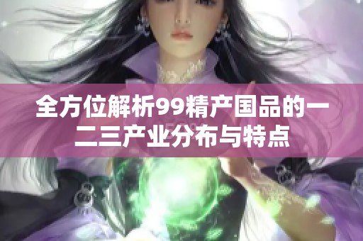 全方位解析99精产国品的一二三产业分布与特点
