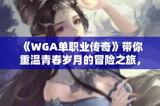 《WGA单职业传奇》带你重温青春岁月的冒险之旅，探索游戏世界的无尽魅力与激情