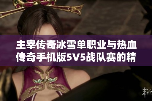 主宰传奇冰雪单职业与热血传奇手机版5V5战队赛的精彩对决与策略探秘