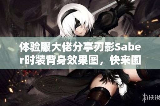 体验服大佬分享刃影Saber时装背身效果图，快来围观精彩内容！