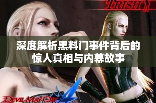 深度解析黑料门事件背后的惊人真相与内幕故事