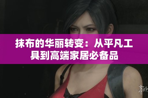 抹布的华丽转变：从平凡工具到高端家居必备品