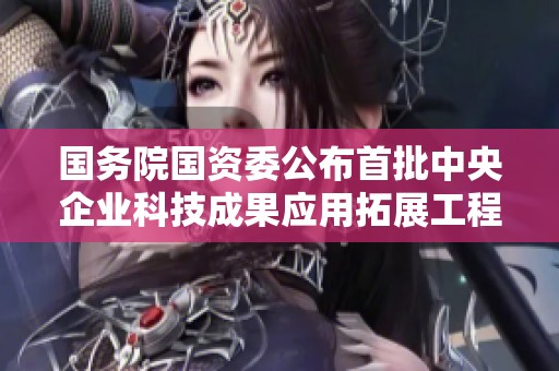 国务院国资委公布首批中央企业科技成果应用拓展工程项目清单，助力创新发展新阶段
