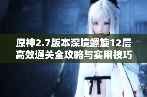 原神2.7版本深境螺旋12层高效通关全攻略与实用技巧全面解析