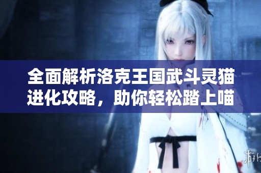 全面解析洛克王国武斗灵猫进化攻略，助你轻松踏上喵喵超进化之旅