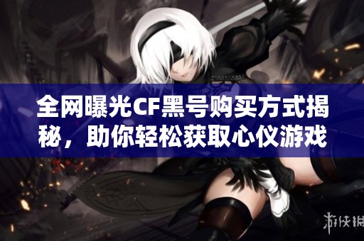 全网曝光CF黑号购买方式揭秘，助你轻松获取心仪游戏账号的完整攻略