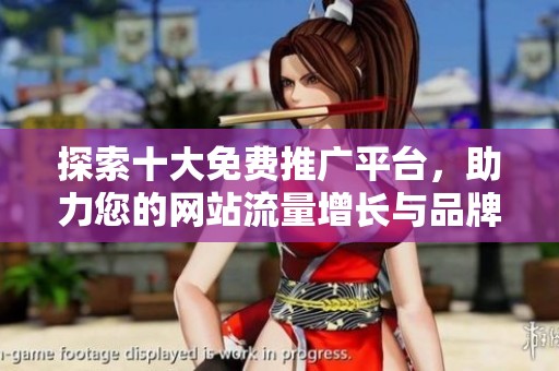 探索十大免费推广平台，助力您的网站流量增长与品牌曝光