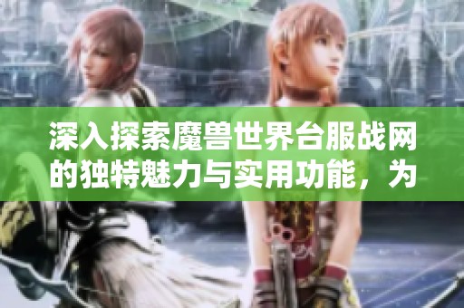 深入探索魔兽世界台服战网的独特魅力与实用功能，为玩家提供全面指南
