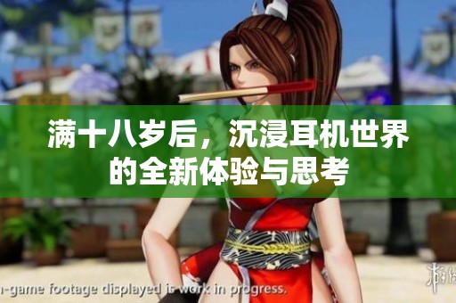 满十八岁后，沉浸耳机世界的全新体验与思考